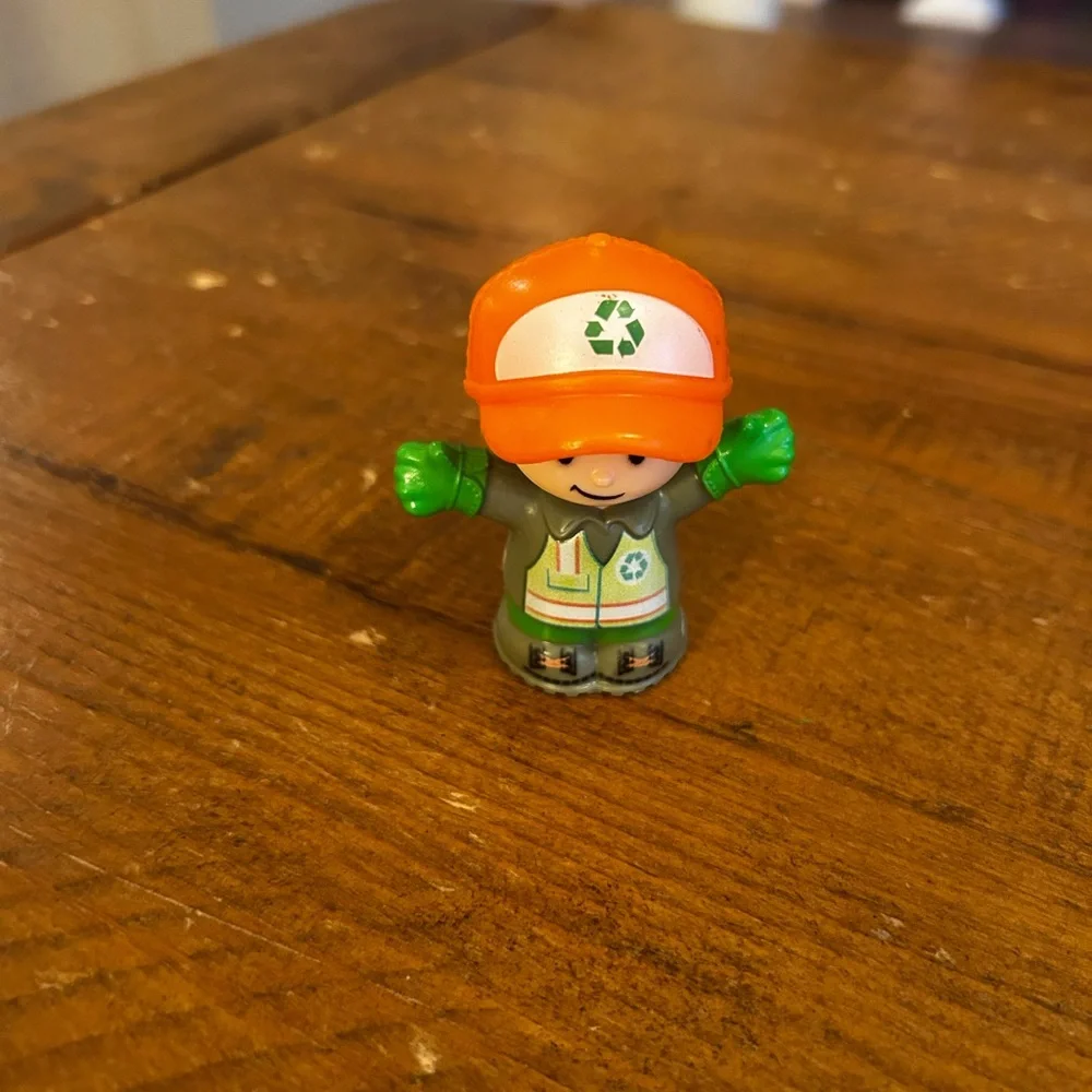 Fisher Price Little People Recycling worker as is